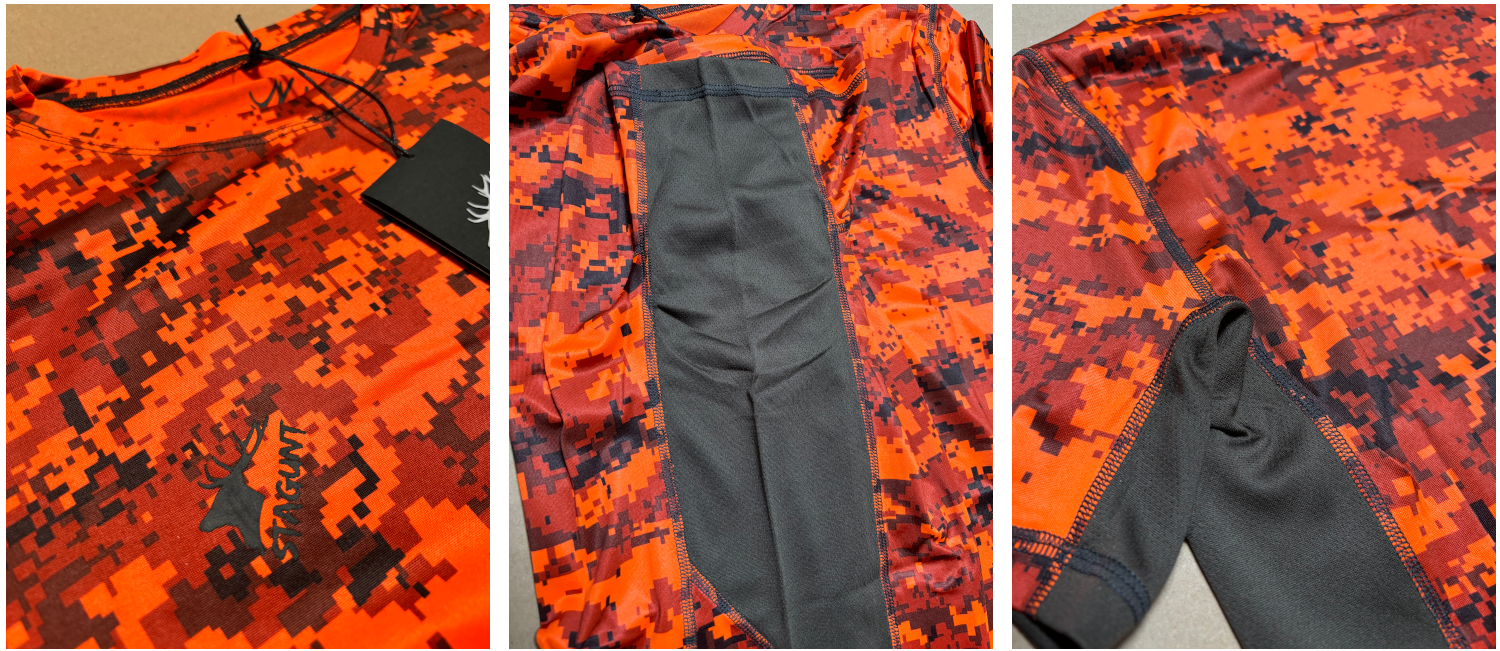 Stagunt Orset Blaze Pixel Camo - Tričko, oranžové