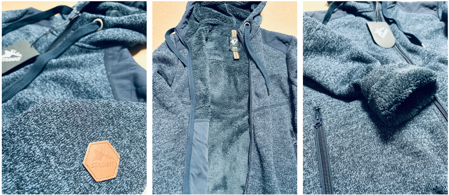 Stagunt Calmel Hoodie Blue Indigo - Mikina, modrá
