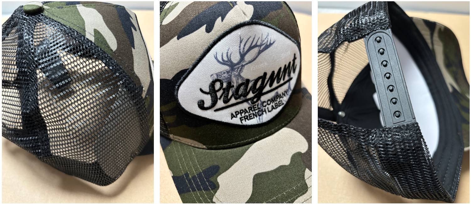 Stagunt Mac Military Camoo - Kšiltovka, zelená kamufláž s logem