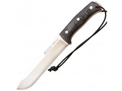 Joker Nomad 6,5" - Bushcraftový nůž s křesadlem, micarta, černý. Kvalitní bushcraftový nůž s čepelí z oceli Böhler N695 a tvrdostí 58 HRC. Ideální pro outdoorové aktivity. Rukojeť a křesadlo z černé micarty.