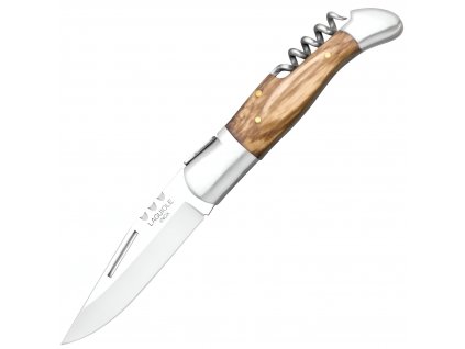 JKR Zavírací nůž s vývrtkou, 9 cm, dřevo, JKR0308