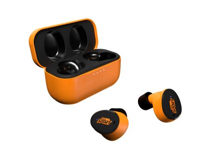ISOtunes Sport Caliber Blaze Orange - Elektronická střelecká sluchátka, oranžová
