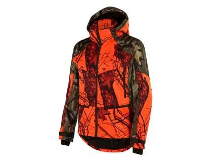 Stagunt Soft Game Blaze Camoo - Lovecká softshellová bunda, zeleno-oranžová