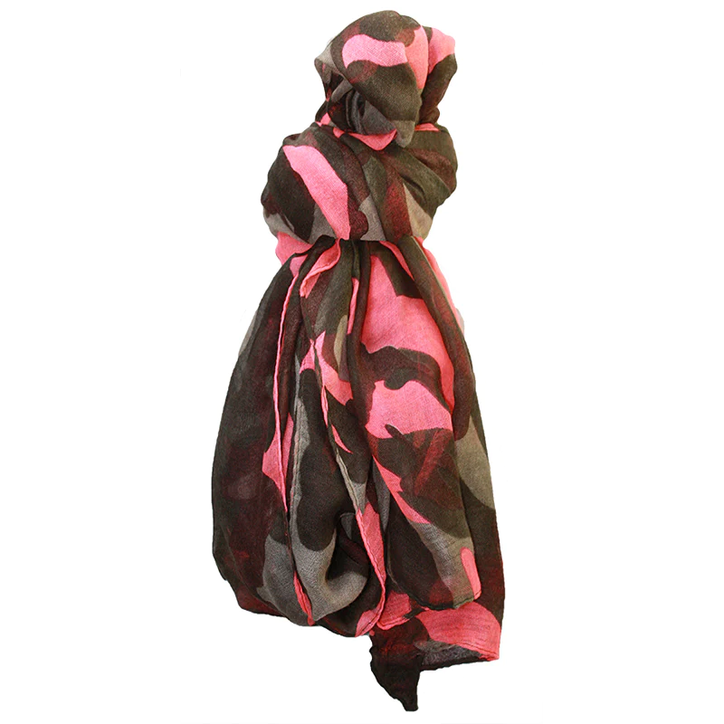 Stagunt Justeen Military Pink Camoo - Šátek, růžový