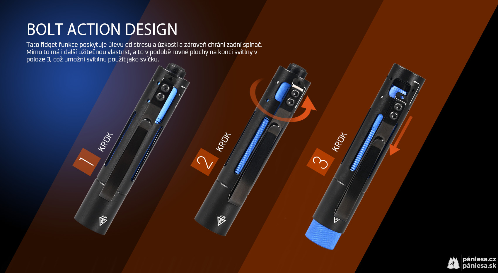 AceBeam Rider RX 2.0 AL, 1000 lm, black - LED svítilna, černá