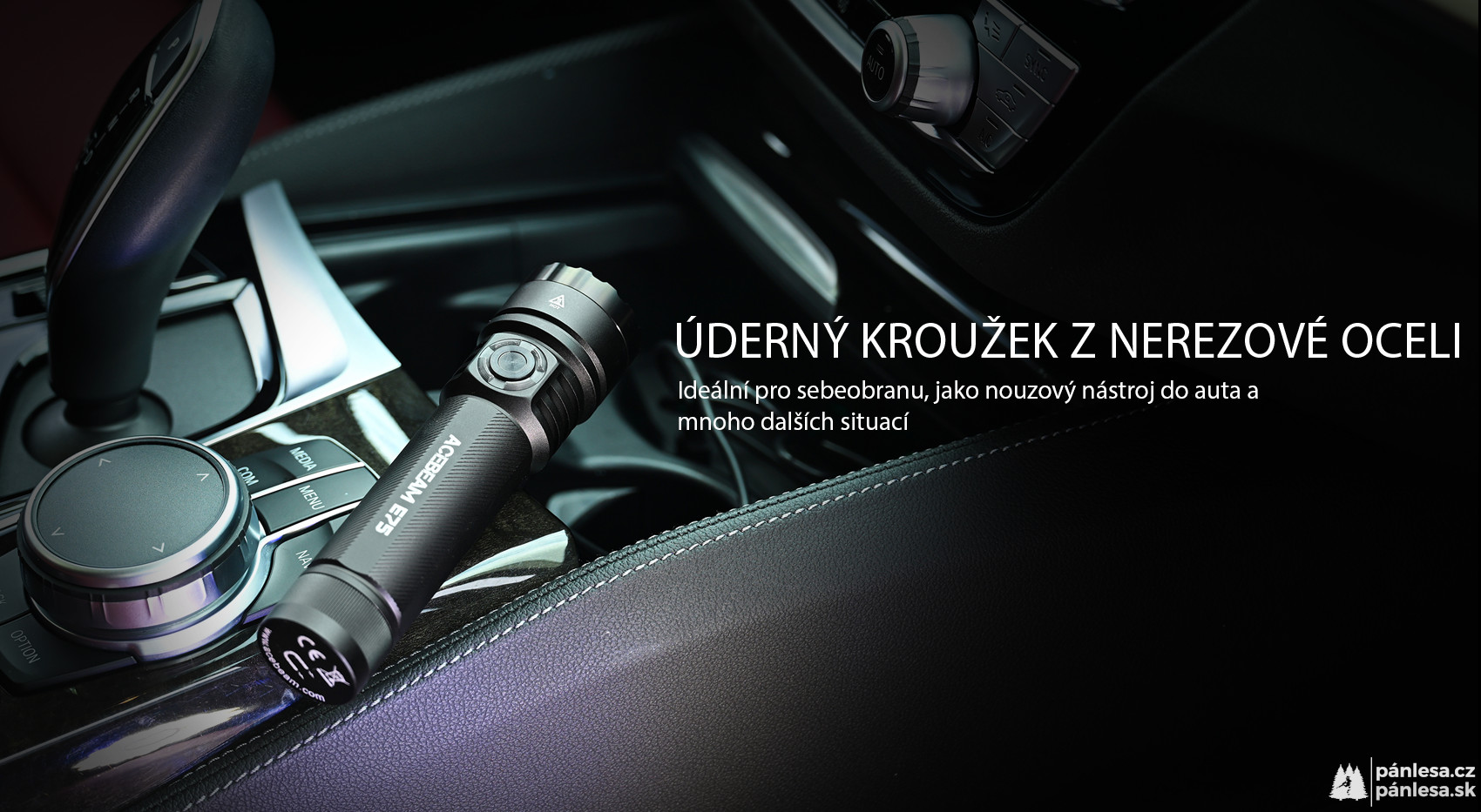 AceBeam E75, 4500 lm, black - Taktická LED svítilna, černá