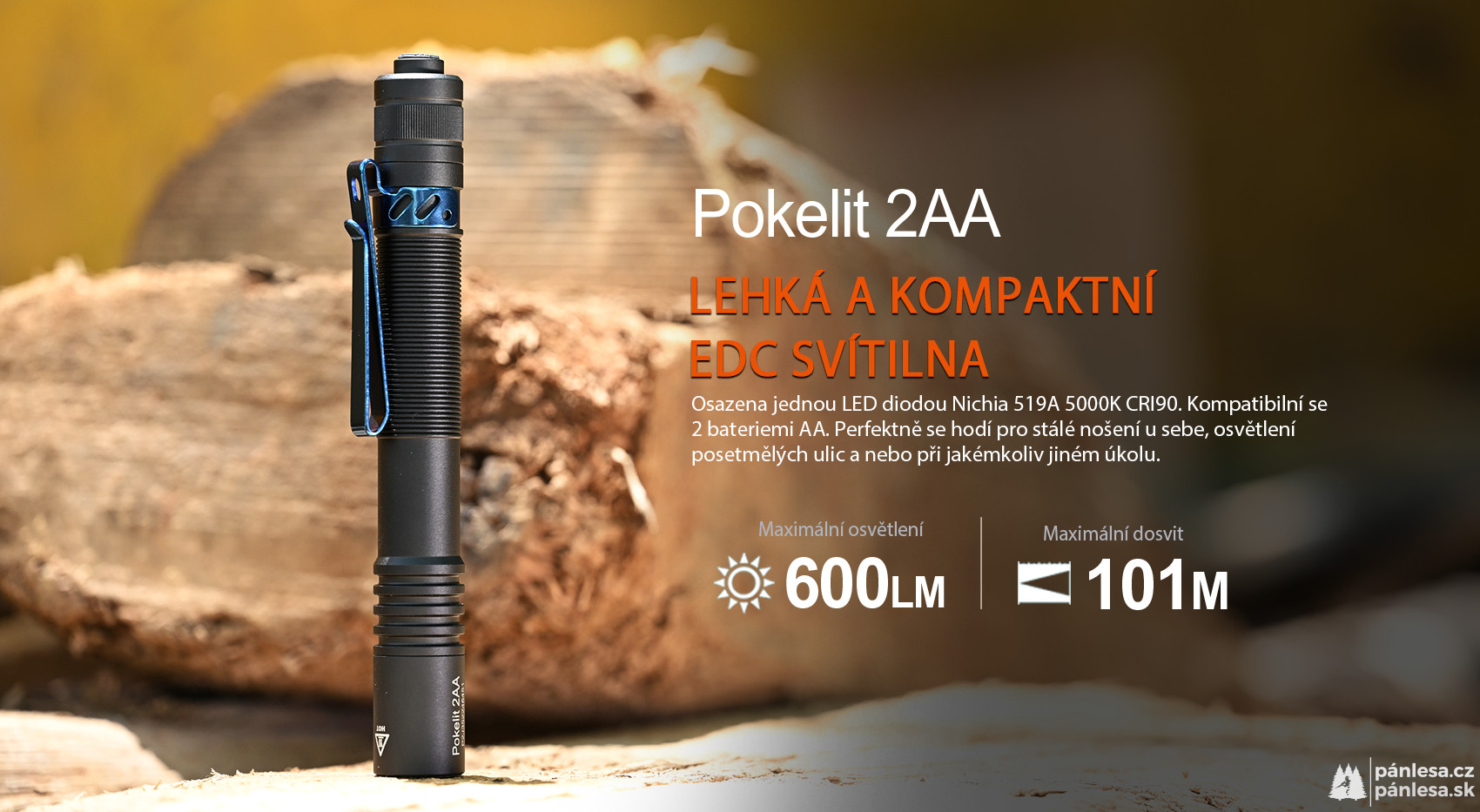 AceBeam Pokelit 2AA, 600 lm, forest green - LED svítilna, zelená