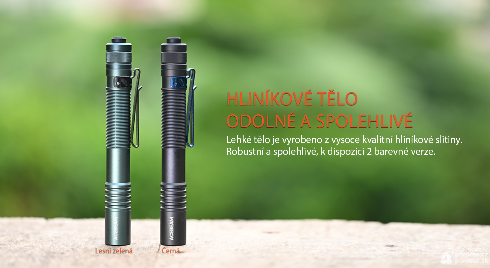 AceBeam Pokelit 2AA, 600 lm, forest green - LED svítilna, zelená