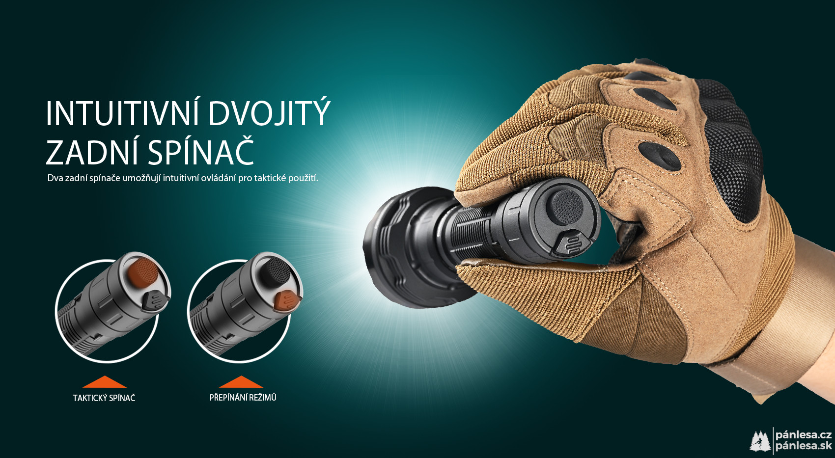 AceBeam Defender P18, 5000 lm, black - Taktická LED svítilna, černá
