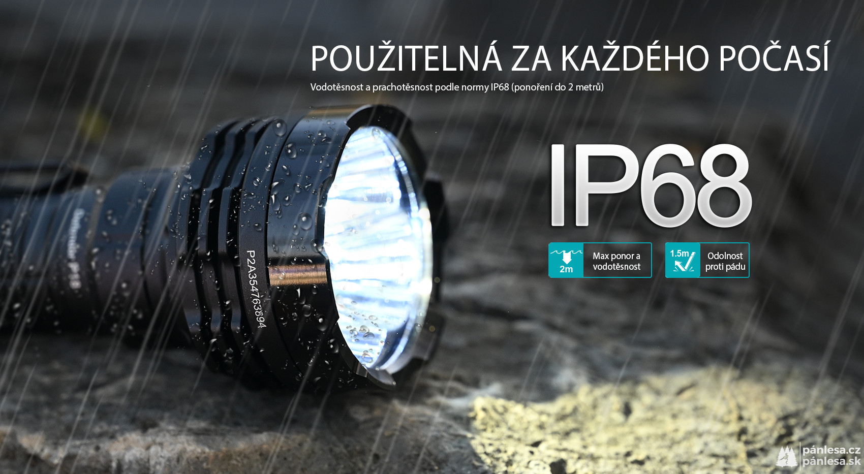 AceBeam Defender P18, 5000 lm, black - Taktická LED svítilna, černá