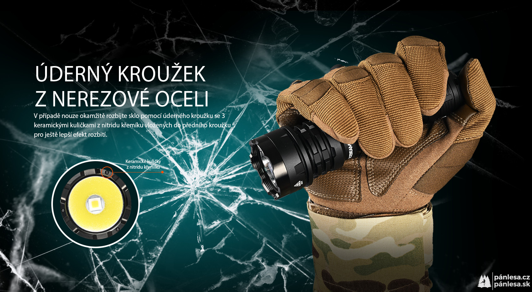 AceBeam Defender P17, 4900 lm, black - Taktická LED svítilna, černá