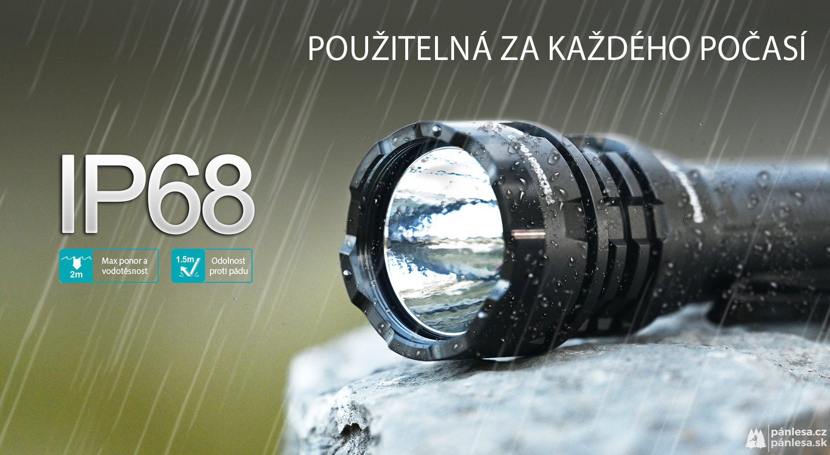 AceBeam Defender P17, 4900 lm, dark green - Taktická LED svítilna, zelená