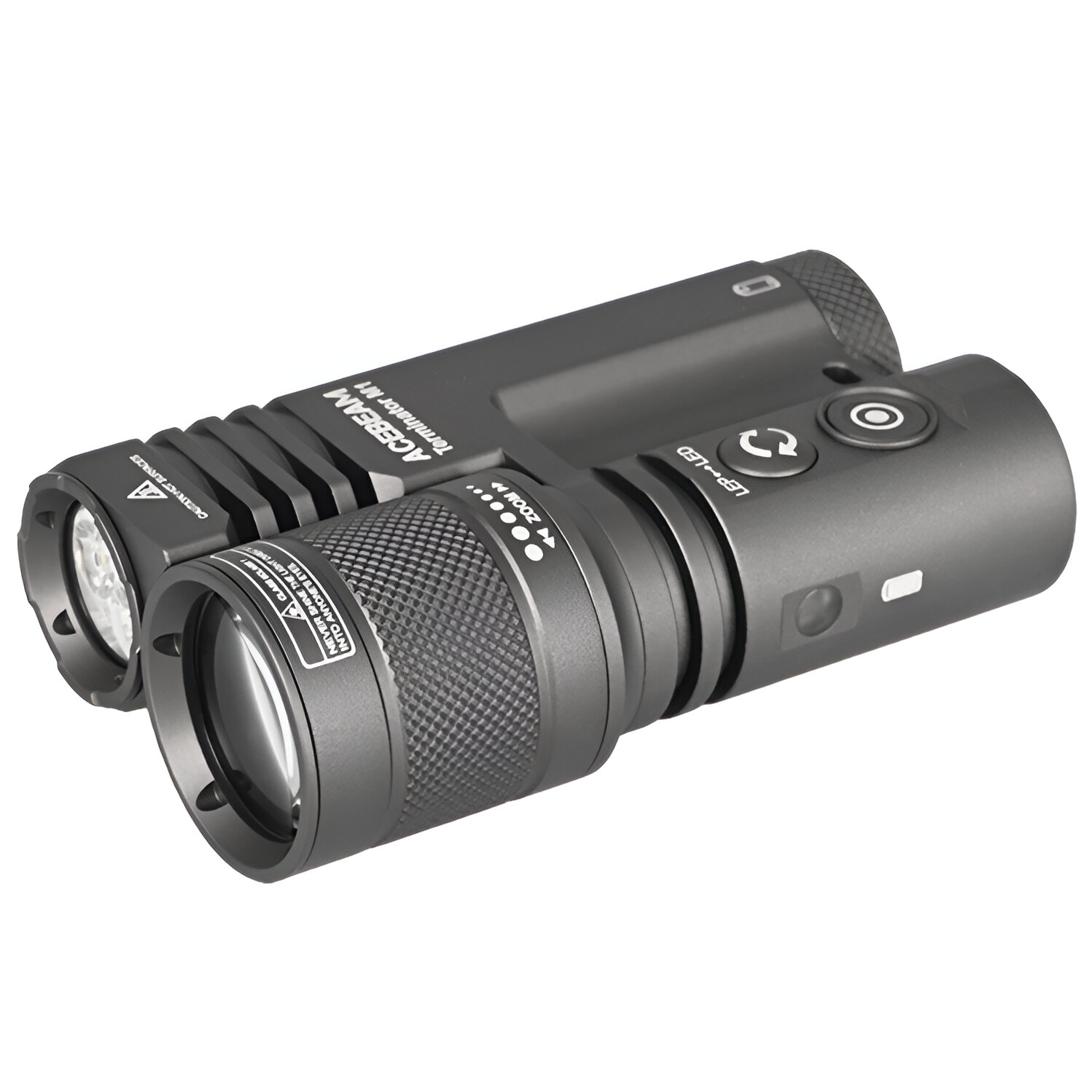 AceBeam Terminator M1, 3500 lm, grey - LEP a LED svítilna se zoomem, šedá