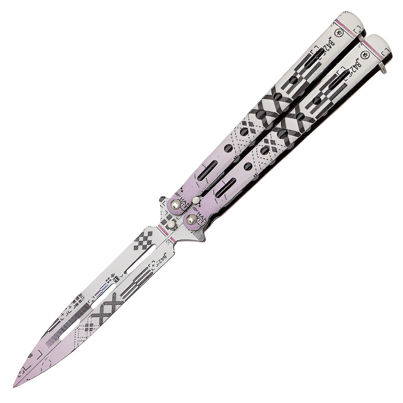 JKR Tréninkový motýlek, 10 cm, ocel, barevný motiv