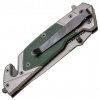 JKR PRO Zavírací nůž s titanovým povrchem a střenkami z G10 materiálu, zelený