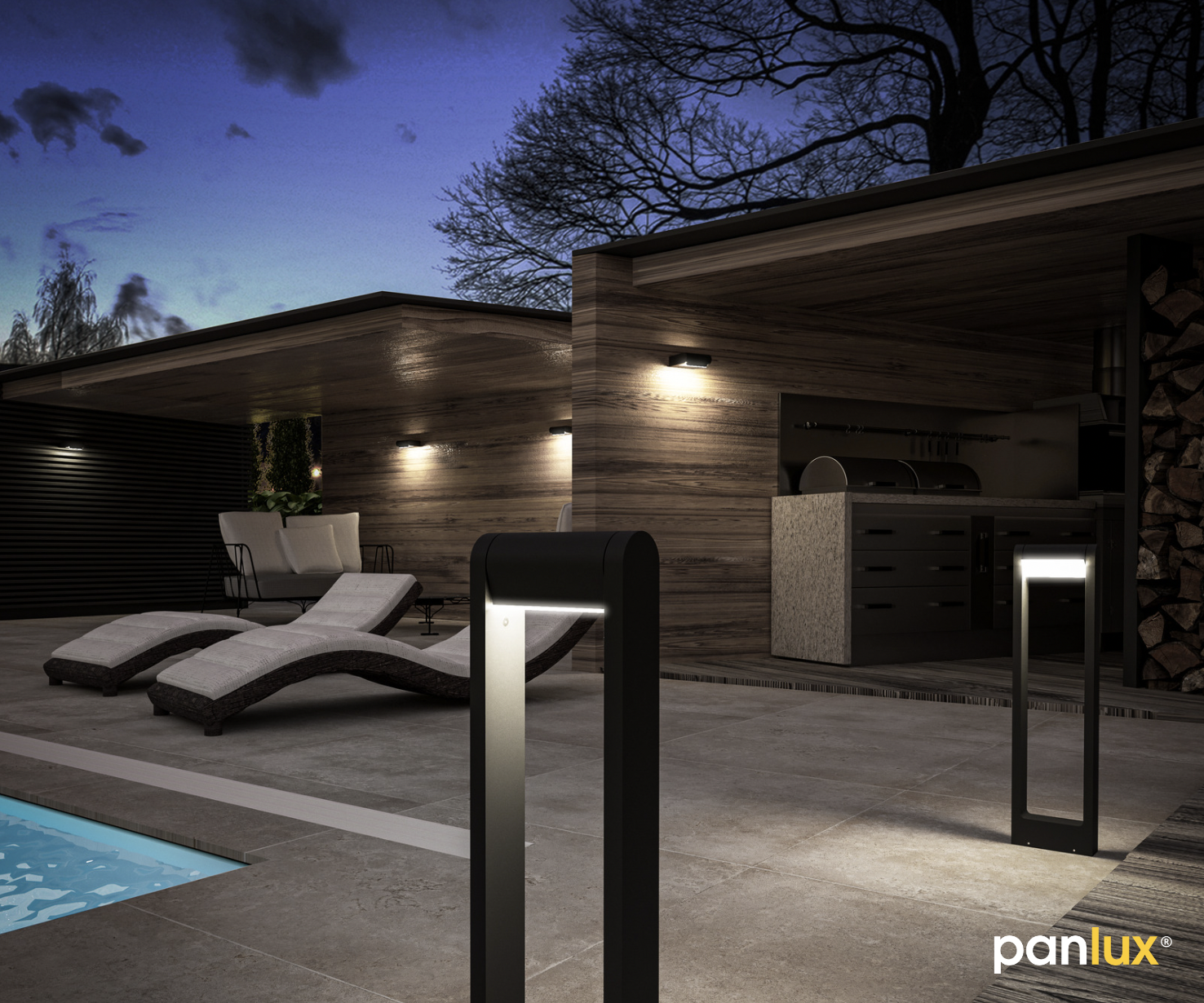 Osvětlení exteriéru domu, které zaujme a ochrání