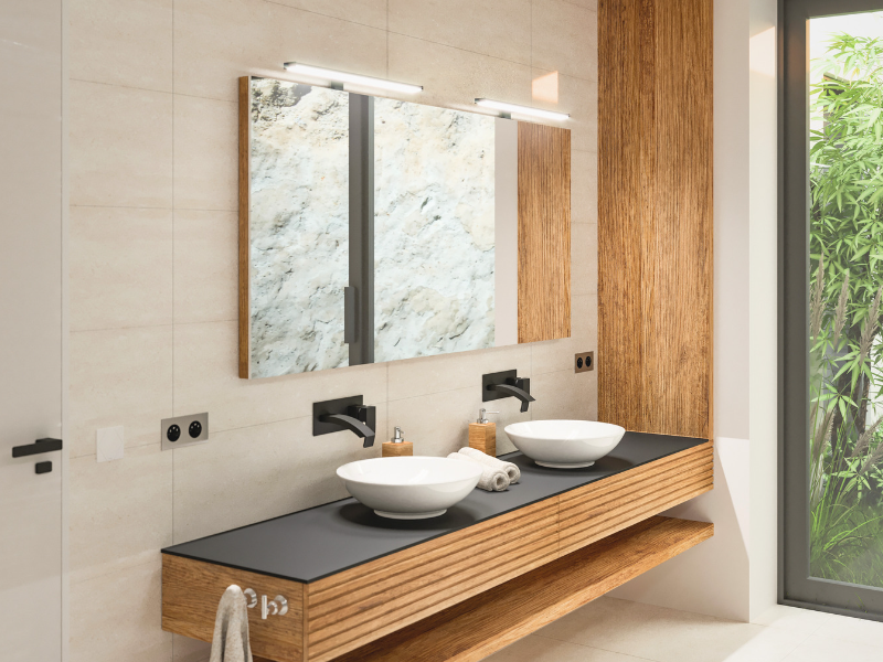 Vytvořte oslnivou koupelnu pomocí vhodných svítidel