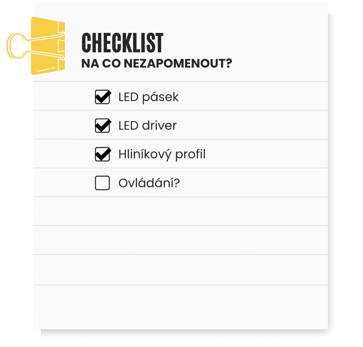 LEDPASKY_checklist