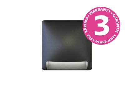 LEON SQUARE nástěnné zahradní LED svítidlo 4W antracit