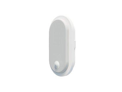 PANLUX LED svítidlo s PIR senzorem OVAL LED S 10W bílá