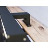 LED svítidlo na zrcadlo do koupelny ARVEN IP44 12W 4000K černá