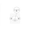 Hranaté podhledové LED svítidlo DOWNLIGHT CCT SQUARE IP44 12W černý
