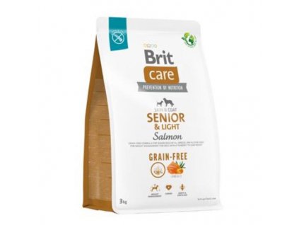 brit care dog grain free seniorlight 3kg