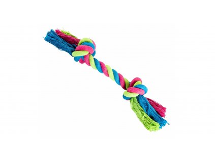 Uzel HipHop bavlněný 2 knoty - růžová, modrá, zelená 20cm