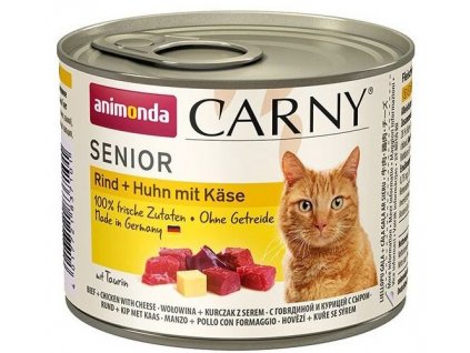 Animonda carny cat senior Rind+huhn mit kase 200g