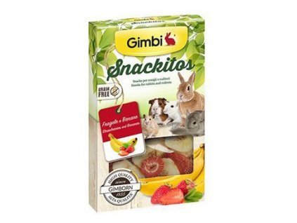 Gimbi Snackit jahoda+banán 60g