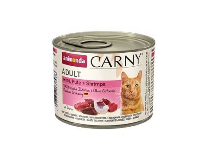 Animonda konz. kočka CARNY Adult hov/krůta/ráčci 200g