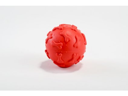Balónek s kostičkami červený TPR 6cm