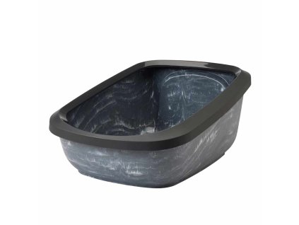 ASEO JUMBO MARBLE 67,5 x 48,5 x 29 cm antracit/bílá - černá