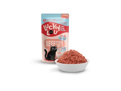 Lucky Lou Lifestage Adult s drůbežím a hovězím masem 125 g
