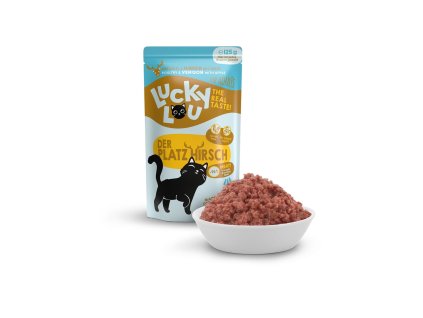 Lucky Lou Lifestage Adult s drůbežím a jelením masem 125 g