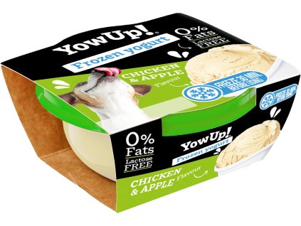 YOWUP Frozen Yoghurt - zmrzlinový jogurt s příchutí kuřete a jablka 110 g