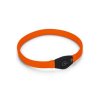 Obojek USB Visio Light LED nabíjecí 65cm oranžový KAR