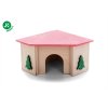 33025 dreveny rohovy domek se stromky pro krecky 11x11x7cm 02