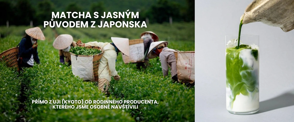 Matcha s jasným původem z Japonska