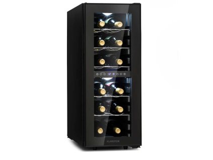 8099 dvouzonova vinoteka klarstein shiraz 12 duo 12 lahvi