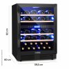 4856 1 dvouzonova vinoteka klarstein vinovilla onyx 43 43 lahvi