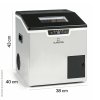 7811 1 vyrobnik ledu klarstein icefestival cube 20kg 24h