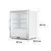 7874 1 lednice na napoje klarstein beersafe xl crystal white 60l