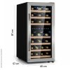 5033 1 dvouzonova vinoteka klarstein vinamour 33 duo 33 lahvi