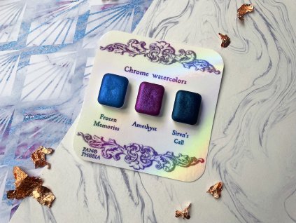 #2 Chrome Akvarelový vzorník 3 barvy