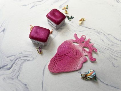 DRAGON - třpytivá akvarelová barva 2ml