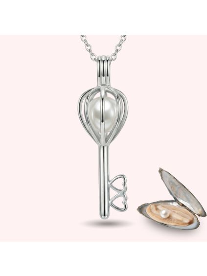 stribrny klic musle perla