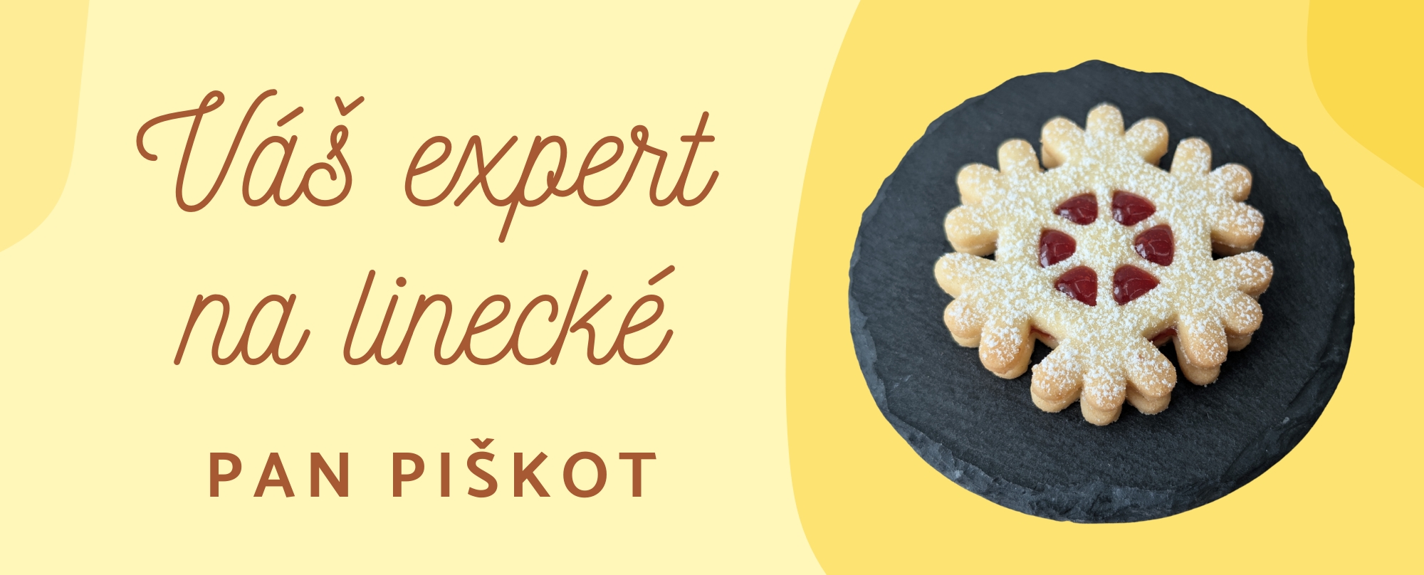 Pan Piškot - Expert na vykrajovátka na linecké cukroví