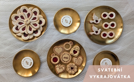 Svatební vykrajovátka na sušenky a linecké