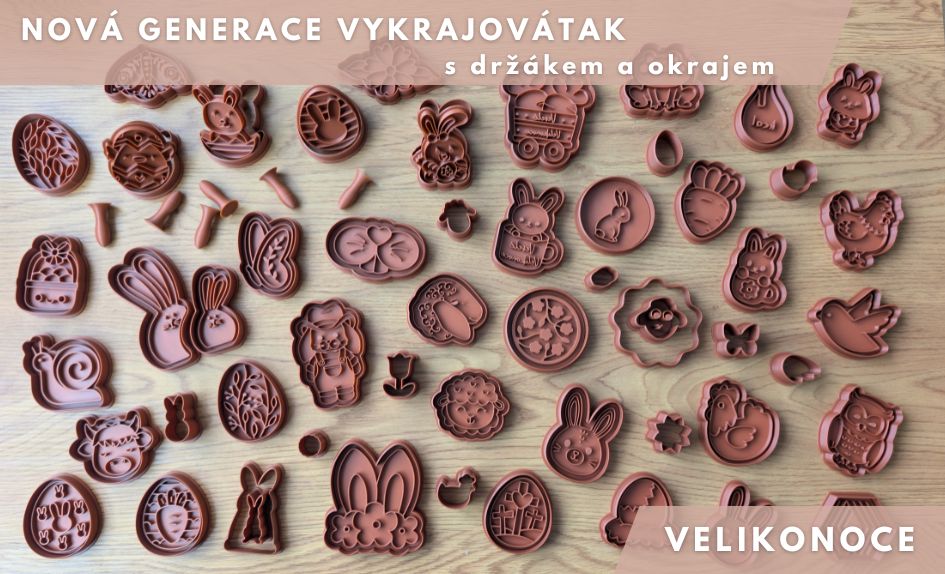 Velikonoční vykrajovátka 3D tisk
